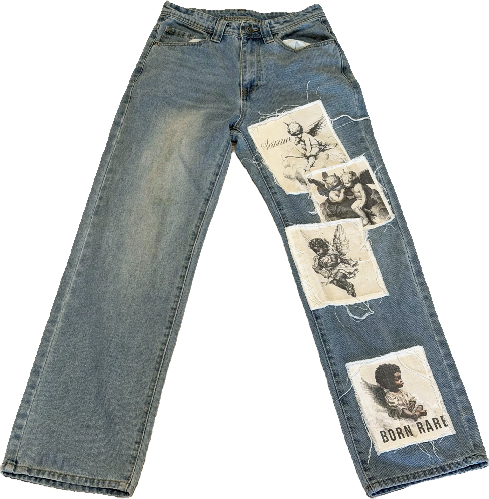 Patchy Angel Jeans